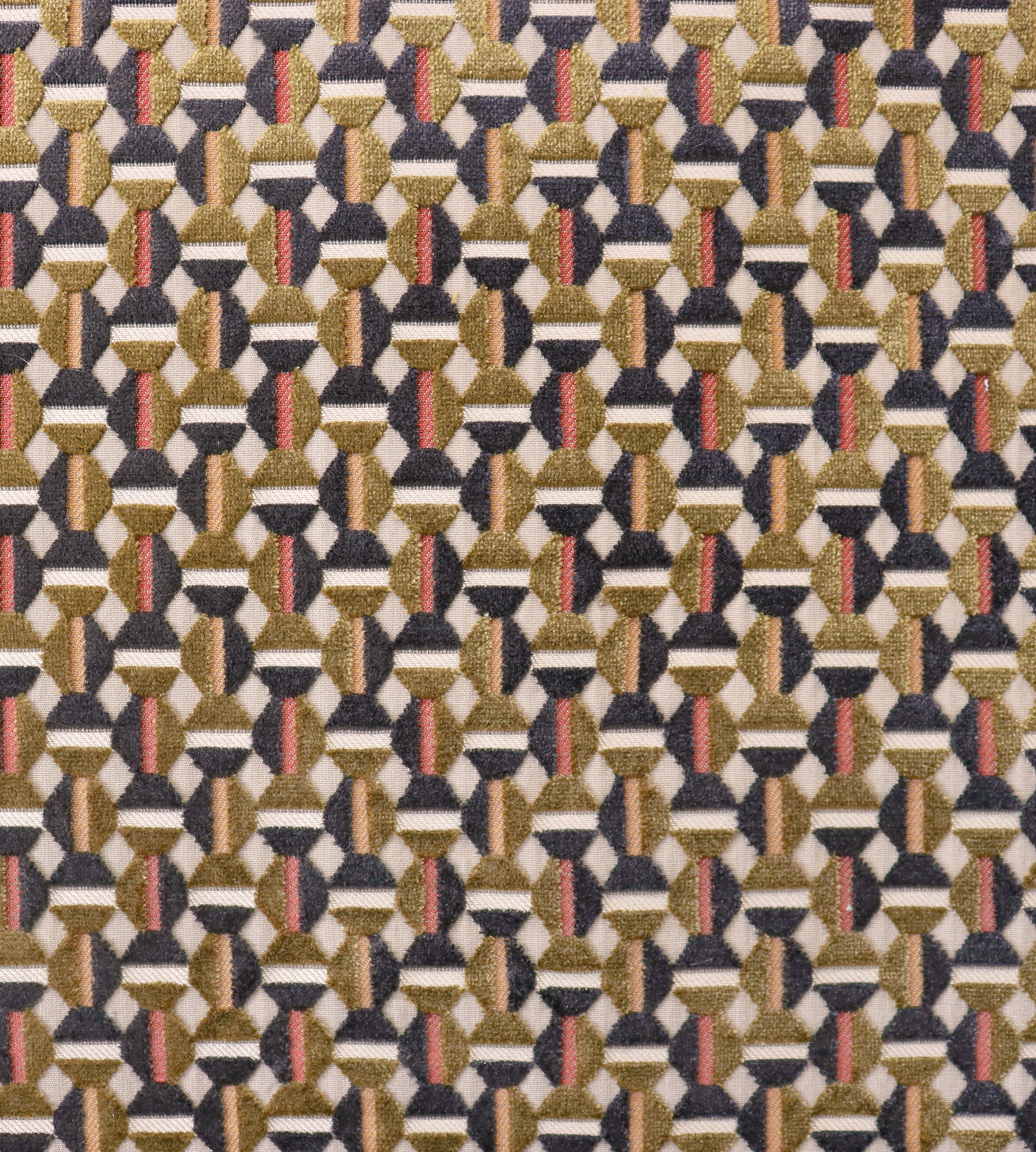 Aldeco Lumiere Jacquard Velvet Autumn Gold Fabric Sample A9LUMI0005