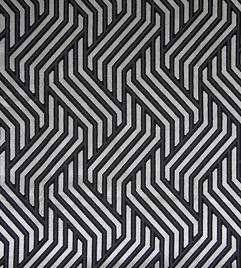 Aldeco Modernist Jacquard Velvet Chicory Coffee Fabric Sample A9MODE0005