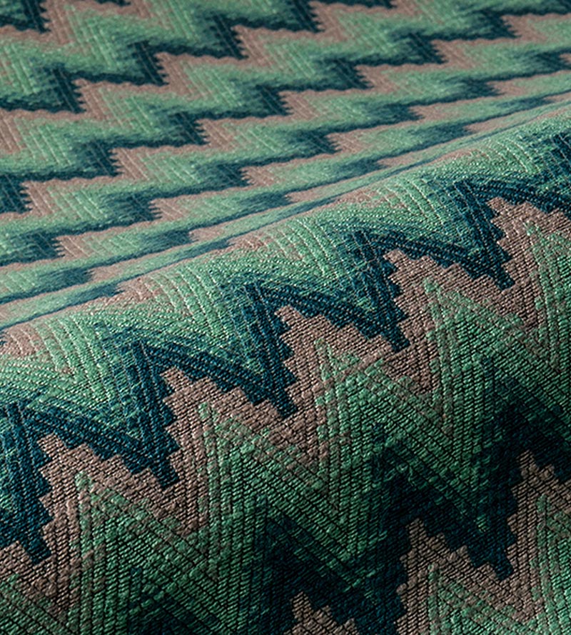 Aldeco Blossom Diva Aqua Blue Fabric Sample A9BLOS0006