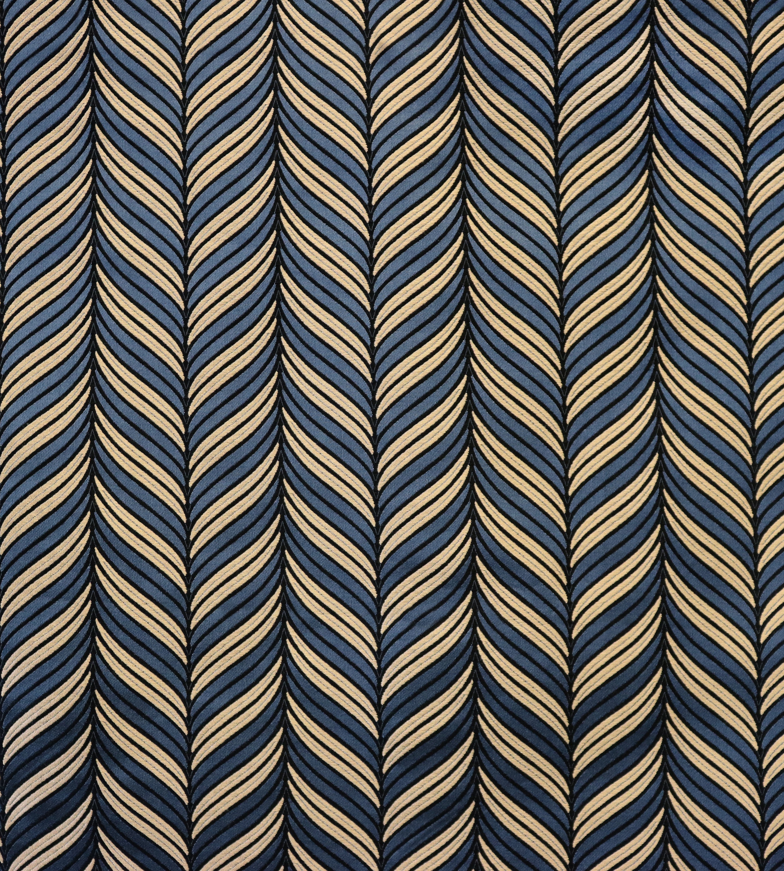 Aldeco Carousel Cord Linen Blue Fabric Sample A9CARO0006
