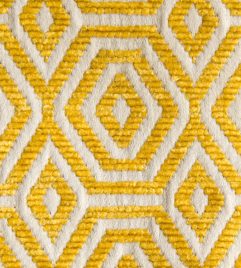 Aldeco Geometric Drops Misted Yellow Fabric Sample A9GEOM0006