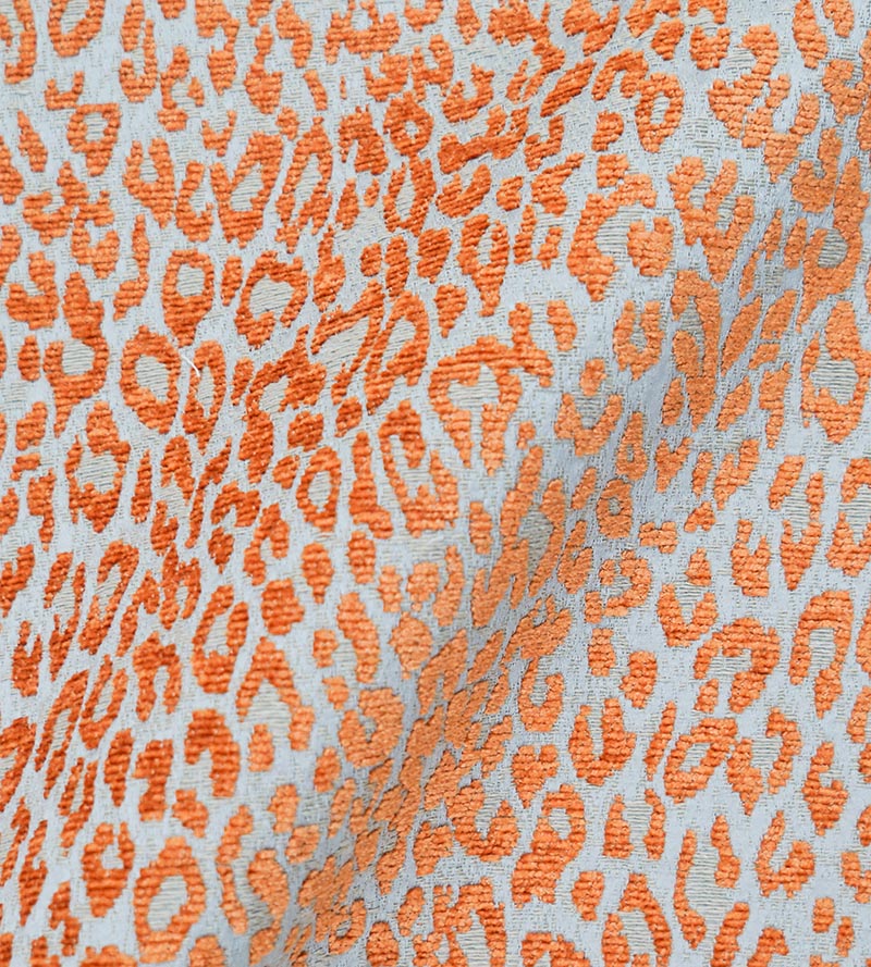 Aldeco Leopard Orange Koi Fabric A9LEOP0006