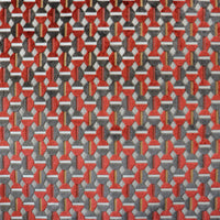 Aldeco Lumiere Jacquard Velvet Terre Ecarlate Fabric A9LUMI0006