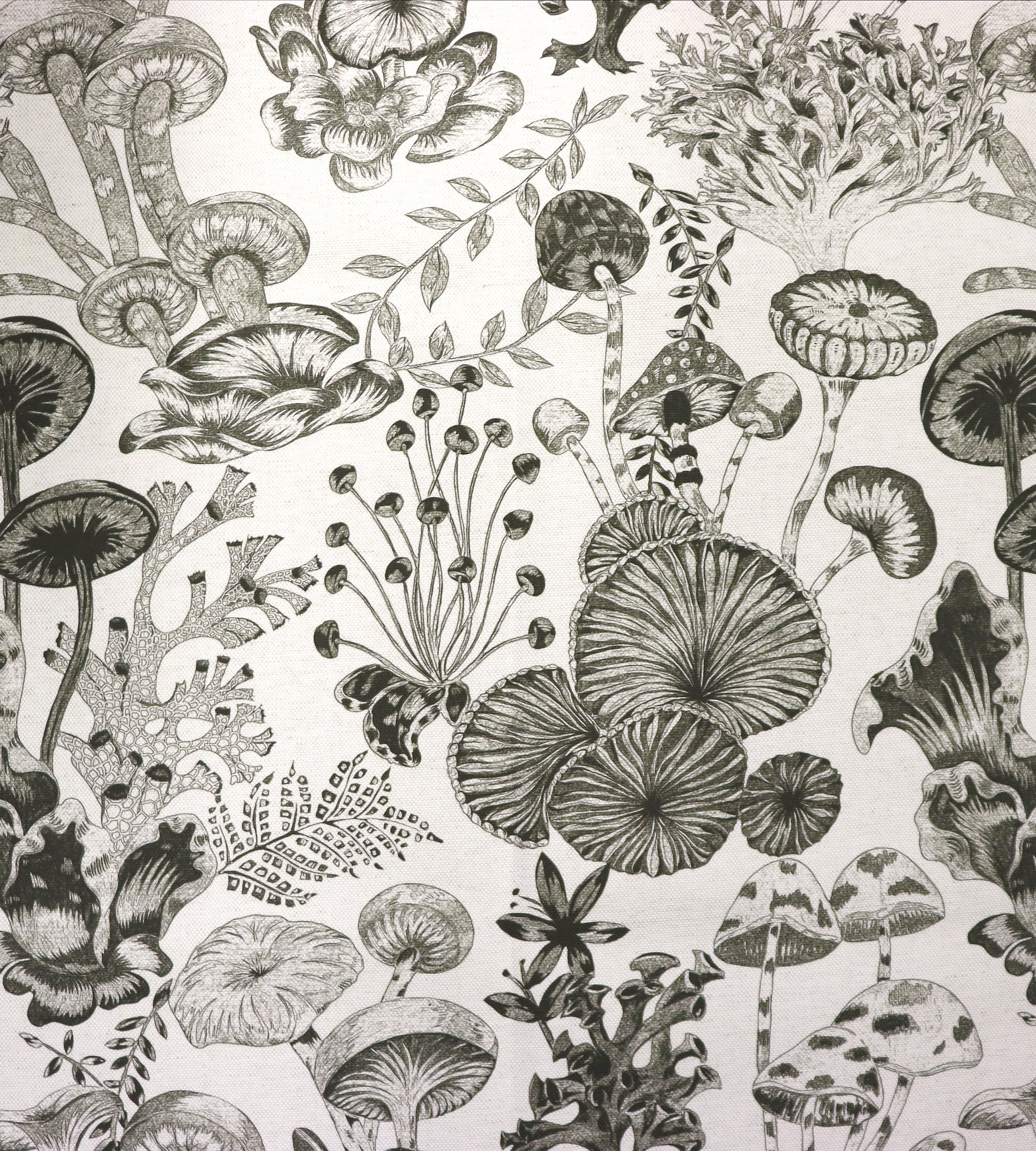 Aldeco Toile Life - Outdoor Fr Dark Anthracite Fabric Sample A9TLIFE0006