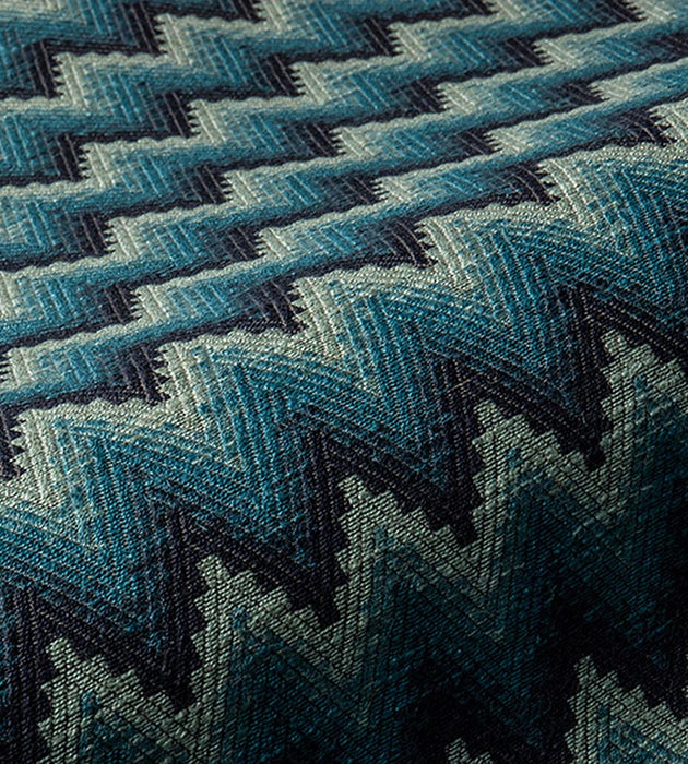 Aldeco Blossom Wavy Blue Fabric A9BLOS0007
