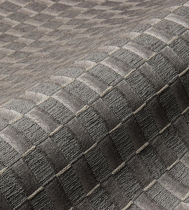 Aldeco Damier Simply Taupe Fabric Sample A9DAMI0007