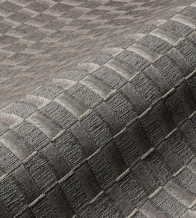 Aldeco Damier Simply Taupe Fabric Sample A9DAMI0007