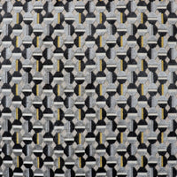 Aldeco Lumiere Jacquard Velvet Anthracite Gold Fabric A9LUMI0007