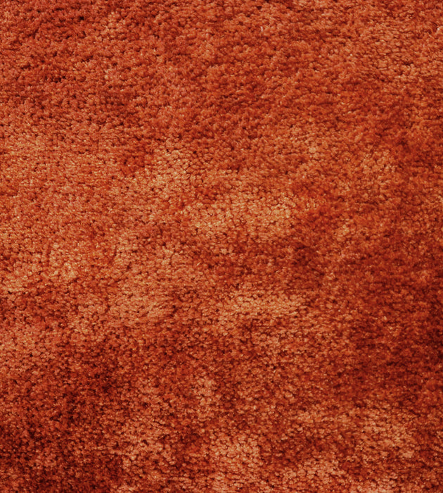 Aldeco Prive Melange Velvet Fr Orange Terre Fabric Sample A9PRIVE0007