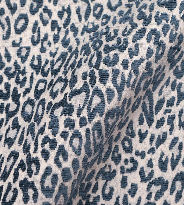 Aldeco Leopard Orion Blue Fabric A9LEOP0008