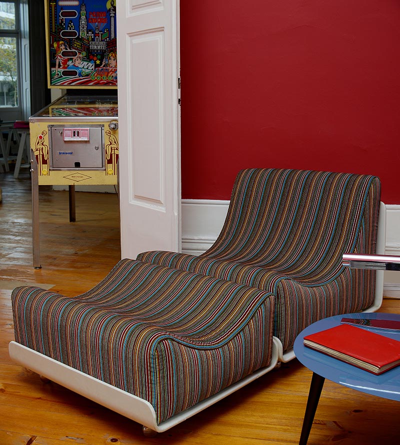 Aldeco Pinstripe Velvet Party Fabric Sample A918370003