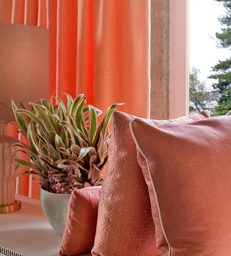 Aldeco Tweeter Living Coral Fabric Sample A919330005