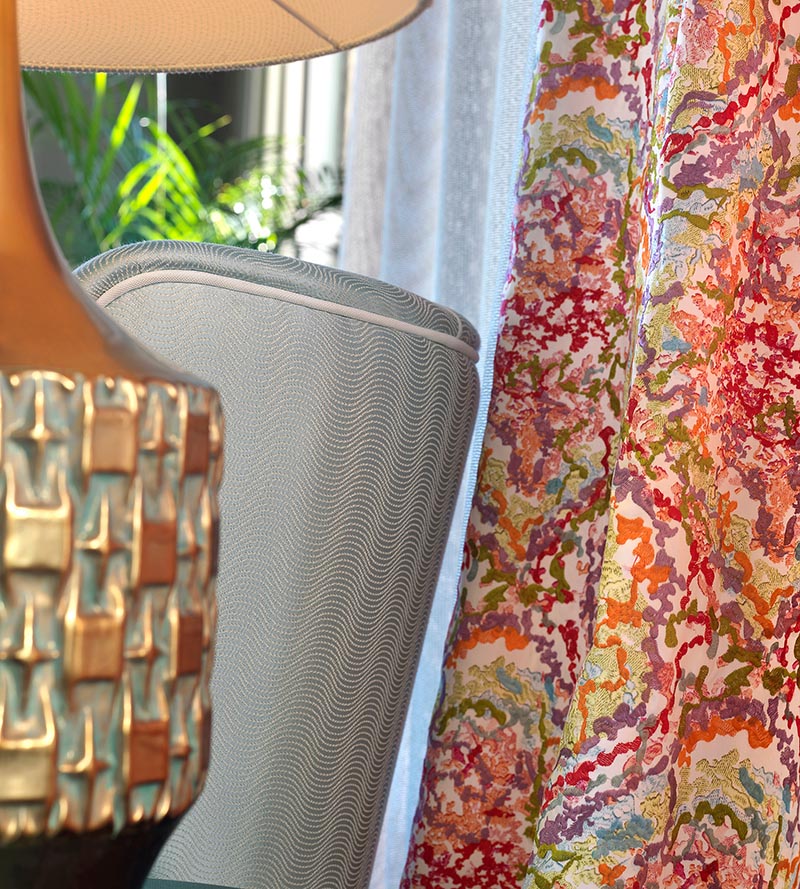 Aldeco Marine Paradise Red Fabric Sample A919340015