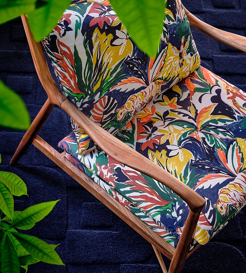 Aldeco Botanical Dream Tropical Sunset Fabric Sample A9BOTA0002