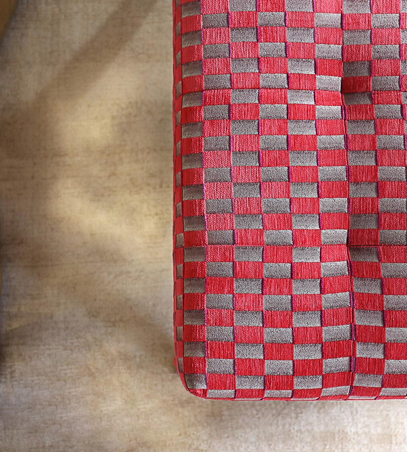 Aldeco Damier White Star Fabric A9DAMI0001