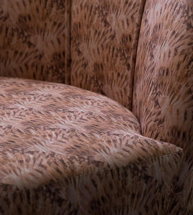 Aldeco Guilty Coral Feathers Fabric Sample A9GUIL0002