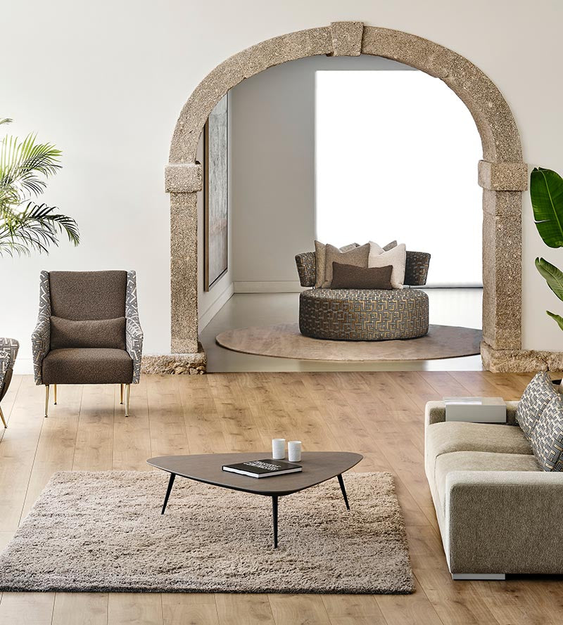 Aldeco Pulp Astrakan Taupe Fabric A9PULP0002