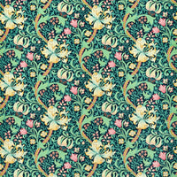 Morris & Co Golden Lily Galactic Ink Fabric AARC520004