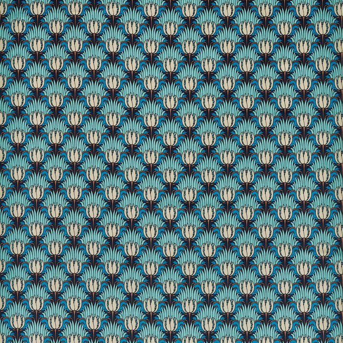 Morris & Co Tulip & Bird Opal & Sea Foam Fabric Sample AARC520014