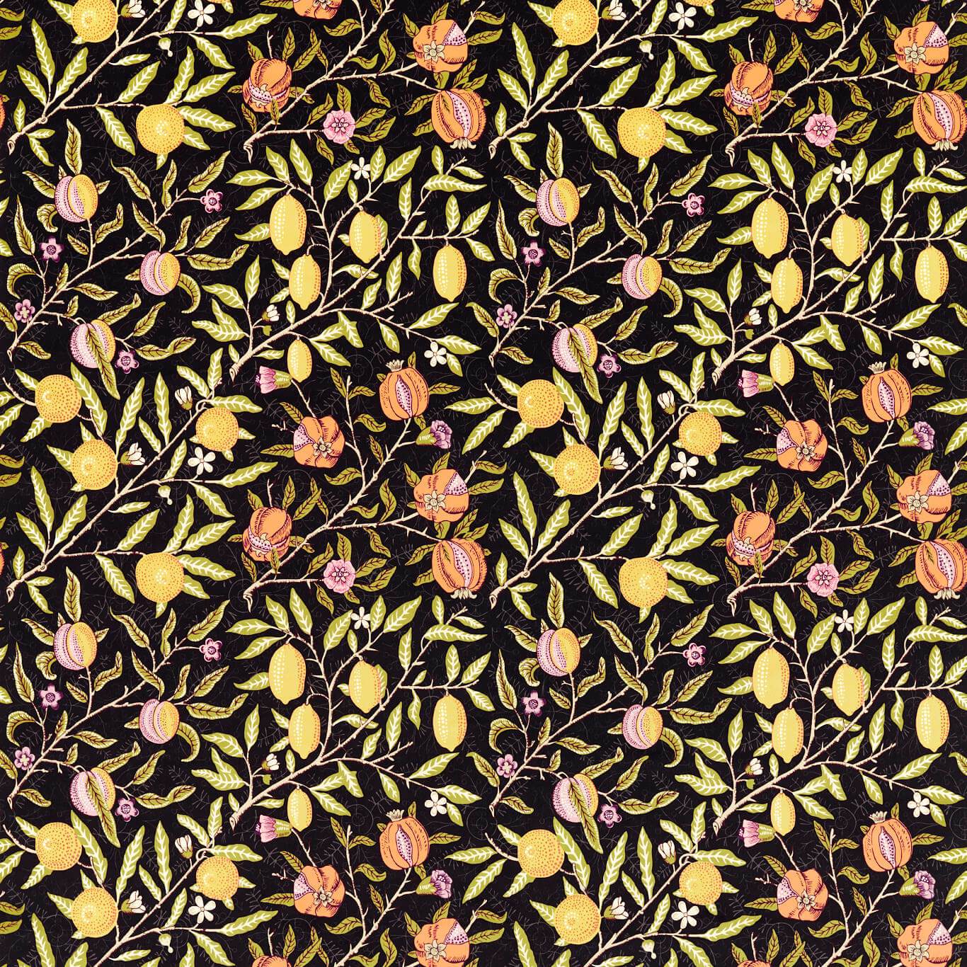 Morris & Co Fruit Twilight Fabric AARC520015