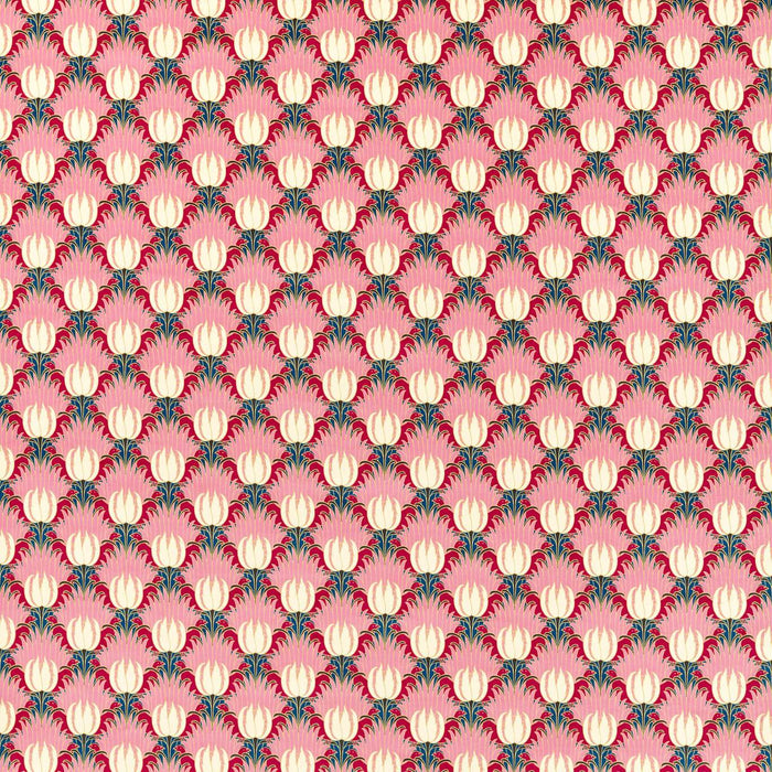 Morris & Co Tulip & Bird Amaranth & Blush Fabric Sample AARC520020