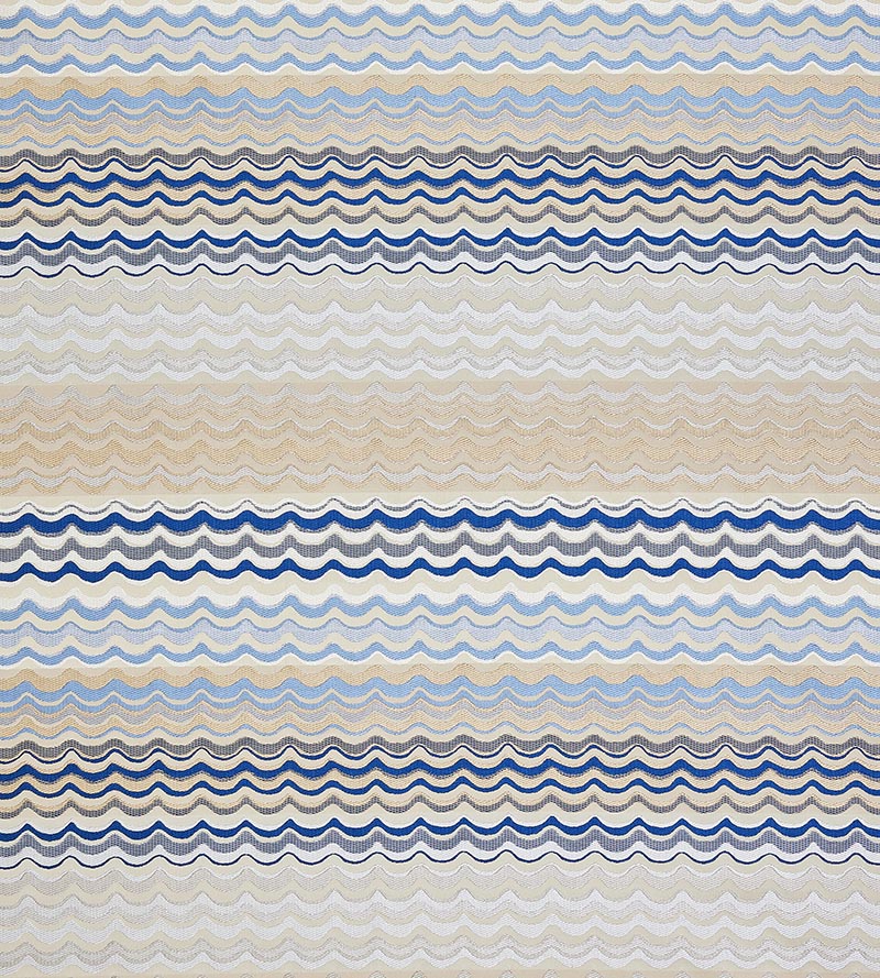 Old World Weavers New Wave Sapphire Fabric Sample AB65120006