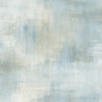 Seabrook Designs Pastel Wash Metallic Ice Blue & Gray Wallpaper AH40102