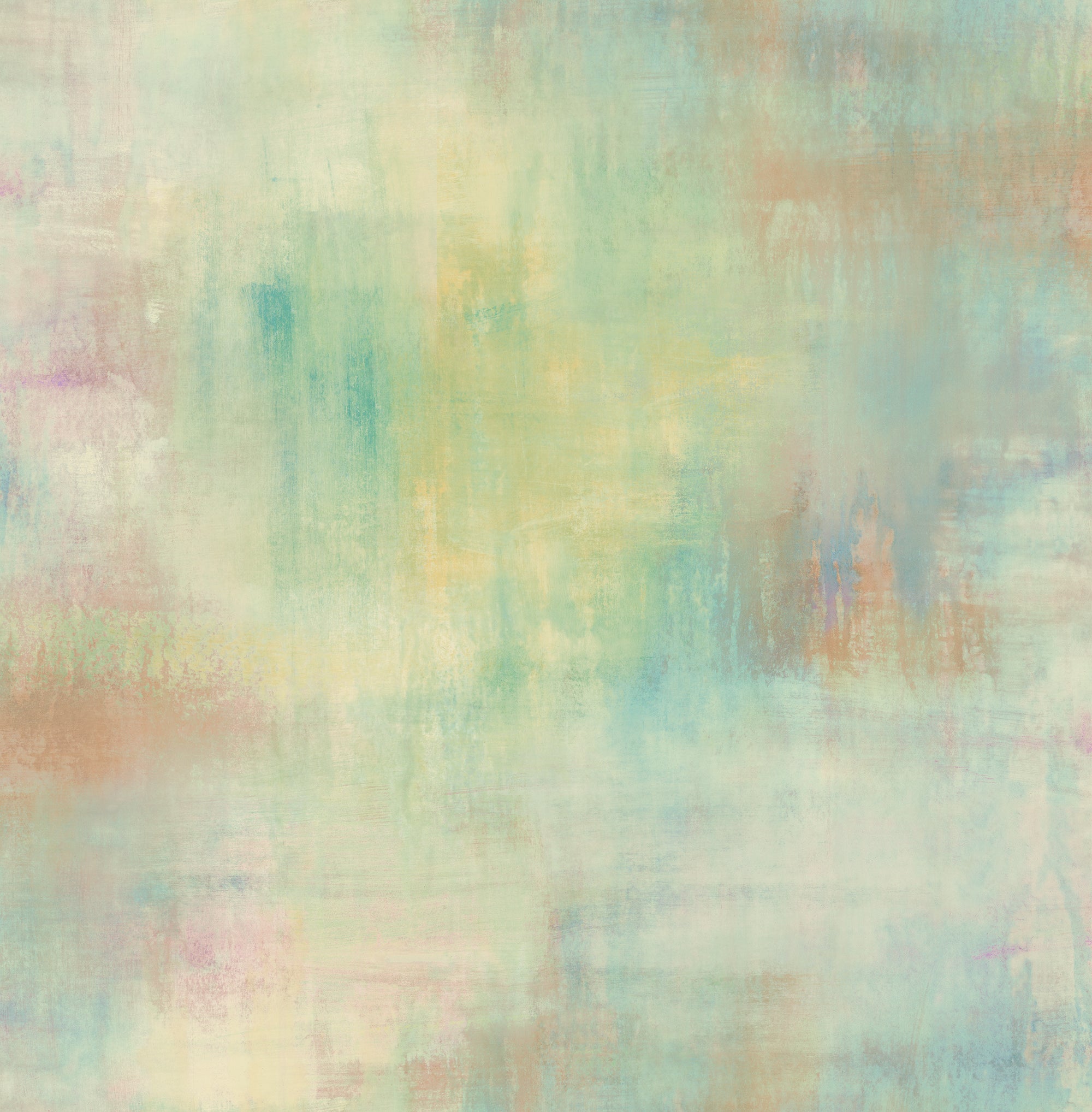 Seabrook Designs Pastel Wash Rust, Metallic Gold, & Ocean Blue Wallpaper Sample AH40111