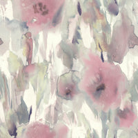 Seabrook Designs Watercolor Floral Pearl, Blush, & Gray Wallpaper AH40409