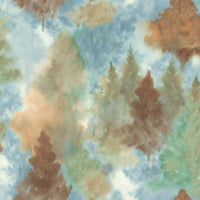 Seabrook Designs Soft Landscape Metallic Copper, Sky Blue, & Olive Green Wallpaper AH41206