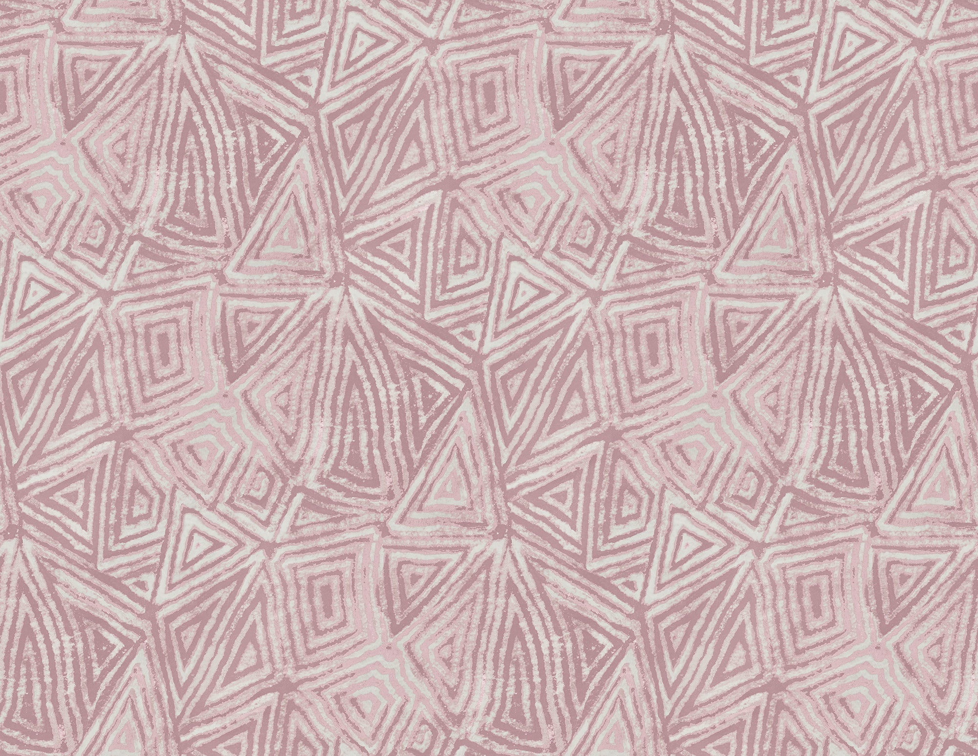 Seabrook Designs African Geo Metallic Mauve & Pearl Wallpaper AH41501