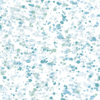 Seabrook Designs Splatter Metallic Ice Blue, Turquoise, & Mint Green Wallpaper AH41702