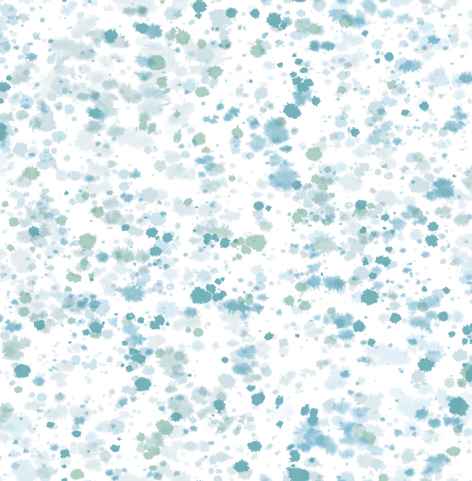 Seabrook Designs Splatter Metallic Ice Blue, Turquoise, & Mint Green Wallpaper Sample AH41702