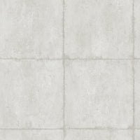 Seabrook Designs Great Wall Blocks Metallic Silver And Grey Wallpaper AI42102
