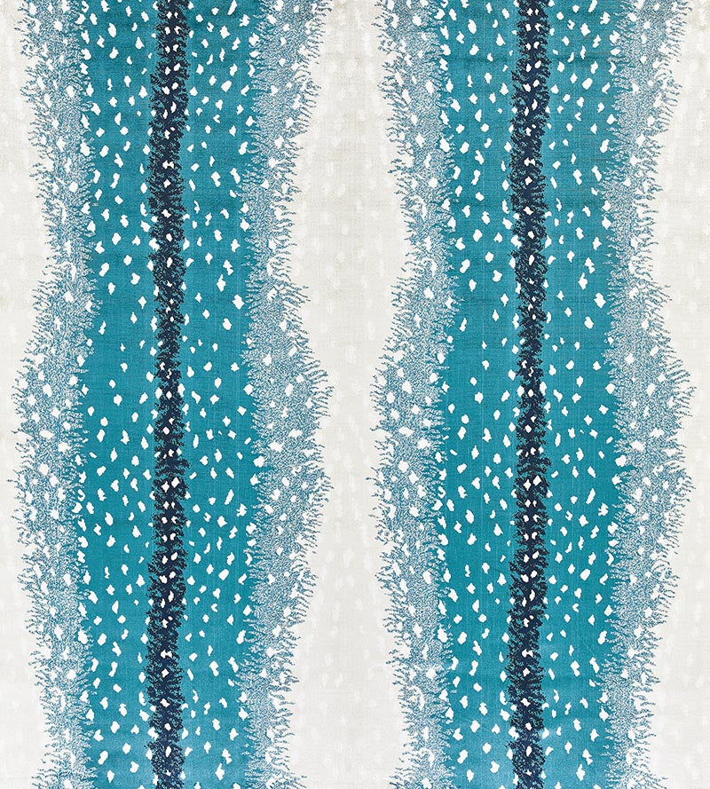 Old World Weavers Antelope Peacock Fabric Sample ALBOHE0005