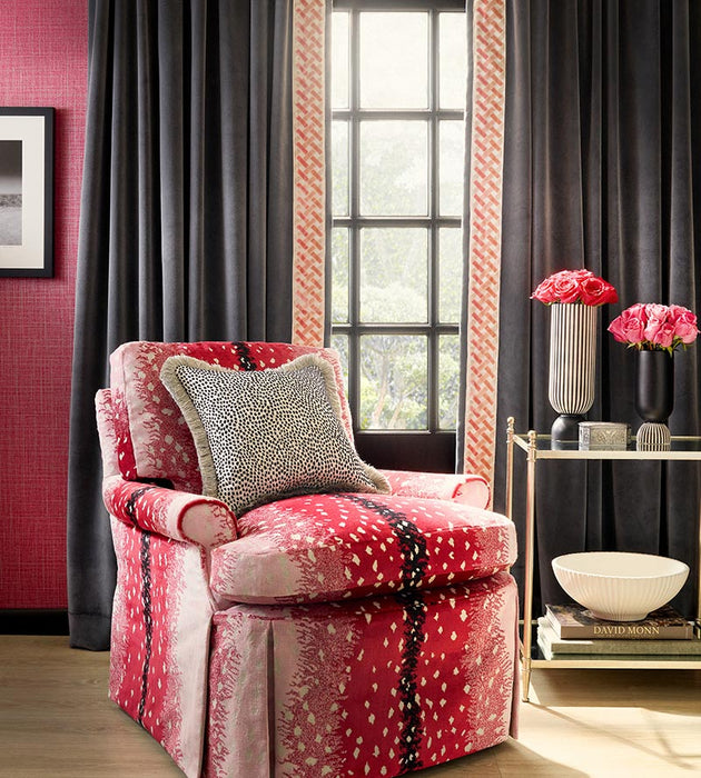 Old World Weavers Antelope Raspberry Fabric ALBOHE0006