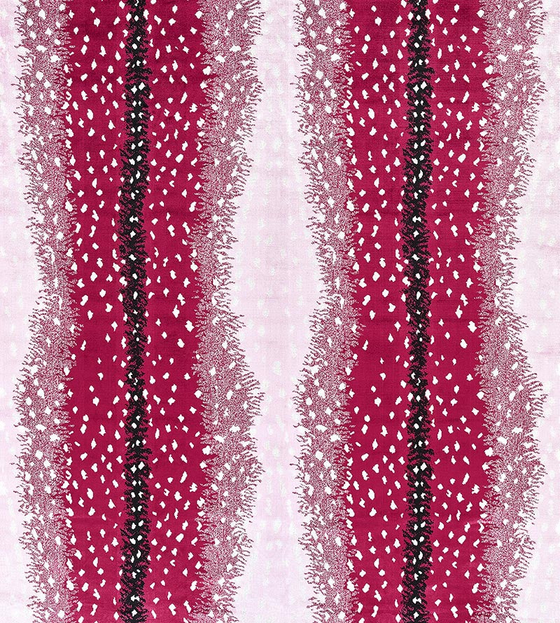 Old World Weavers Antelope Raspberry Fabric ALBOHE0006