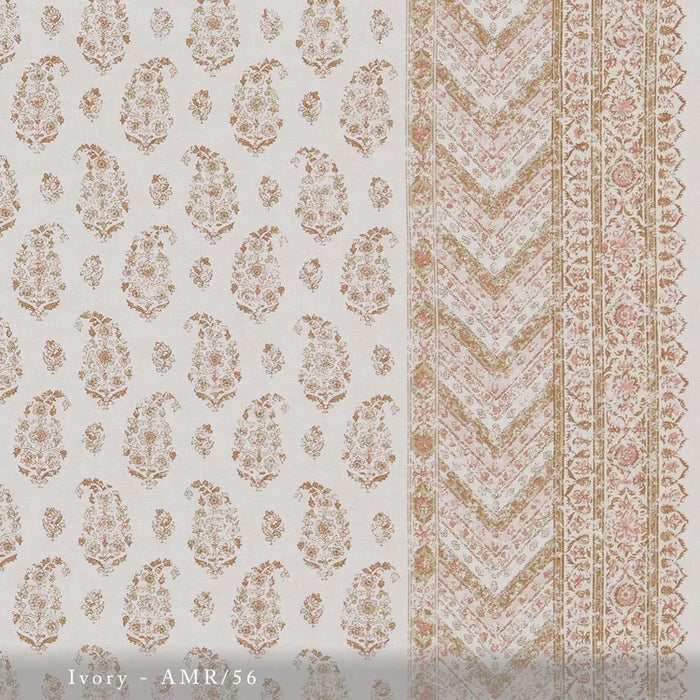 Lisa Fine Amira Ivory Fabric AMR-56