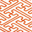 Alan Campbell Saya Gata Lines Orange Wallpaper AP207-08