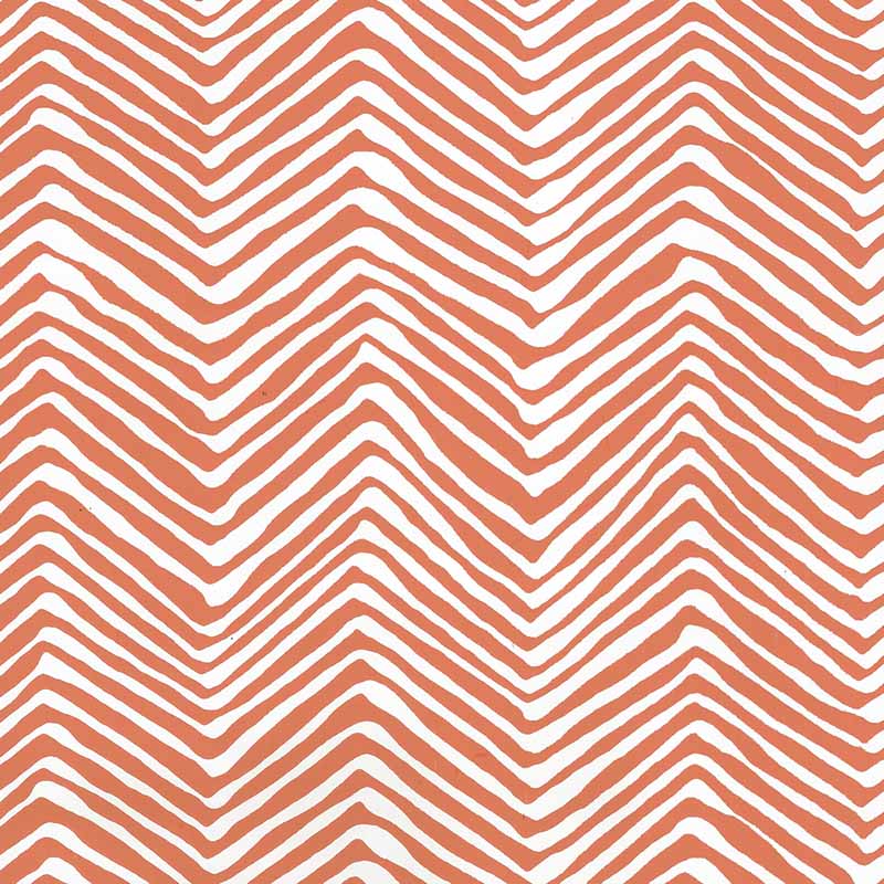 Alan Campbell Petite Zig Zag New Shrimp Wallpaper Sample AP303-06PV