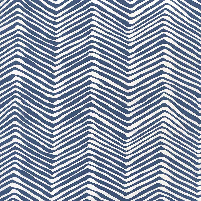 Alan Campbell Petite Zig Zag Navy Wallpaper Sample AP303-18