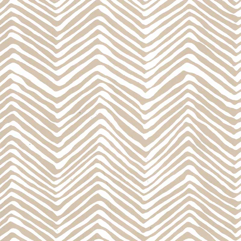 Alan Campbell Petite Zig Zag Sand Wallpaper Sample AP303-5