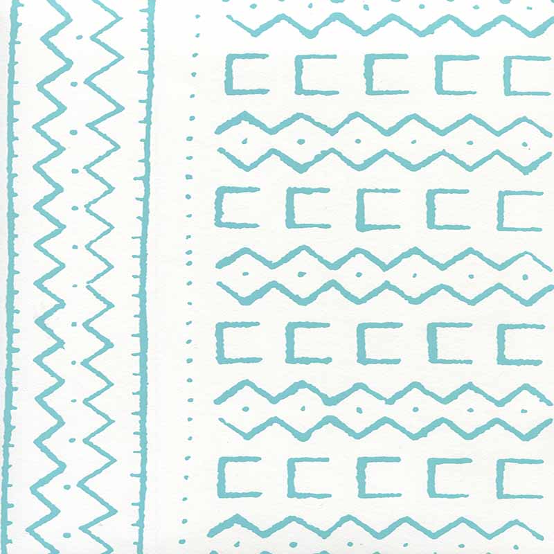 Alan Campbell Beau Rivage Turquoise Wallpaper Sample AP980-03