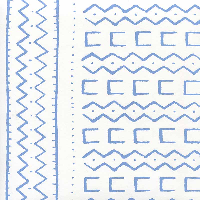 Alan Campbell Beau Rivage French Blue Wallpaper Sample AP980-05