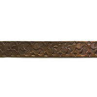 Old World Weavers Cuir Scalloped Border Bronze Fabric AQ02CD0001
