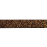 Old World Weavers Cuir Leaf Border Bronze Fabric AQ03CD0001