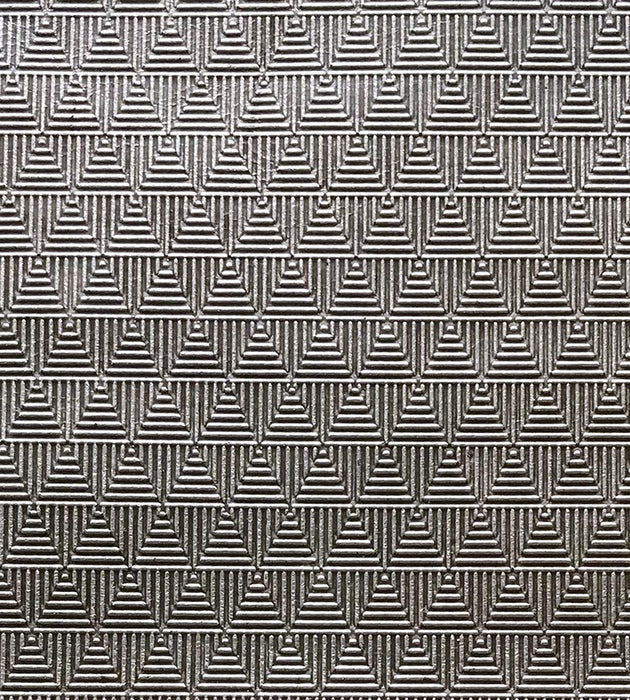 Old World Weavers Cuir Delta Silver Fabric Sample AQ00830002