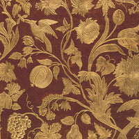 Old World Weavers Cuir Eden Red/Gold Fabric AQ17CD0003