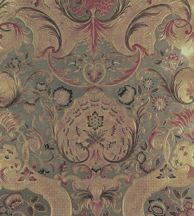 Old World Weavers Cuir Versailles Green/Multi Fabric Sample AQ21CD0004