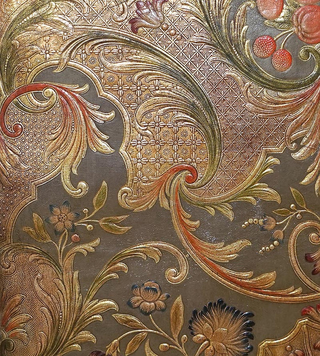 Old World Weavers Cuir Versailles Green/Multi Fabric Sample AQ21CD0004